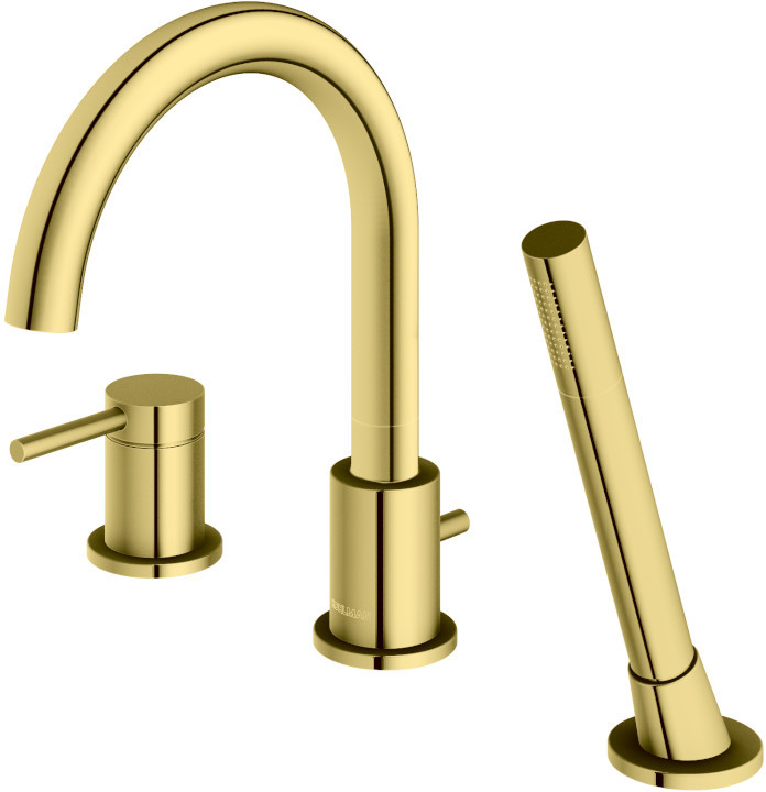 Kohlman Axel Gold rubinetto per vasca e doccia bordo vasca oro QB241AGD