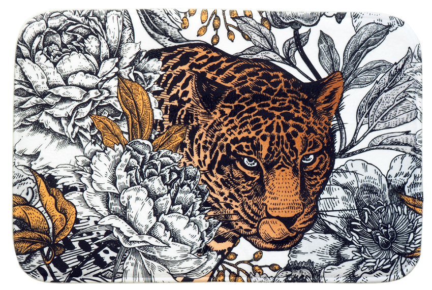 Hyggli tappetino da bagno 60x40 cm rettangolare mix di colori 70-057