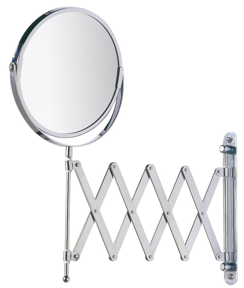 Wenko Exclusiv specchietto per trucco 17x17 cm rotonda cromo 15165100