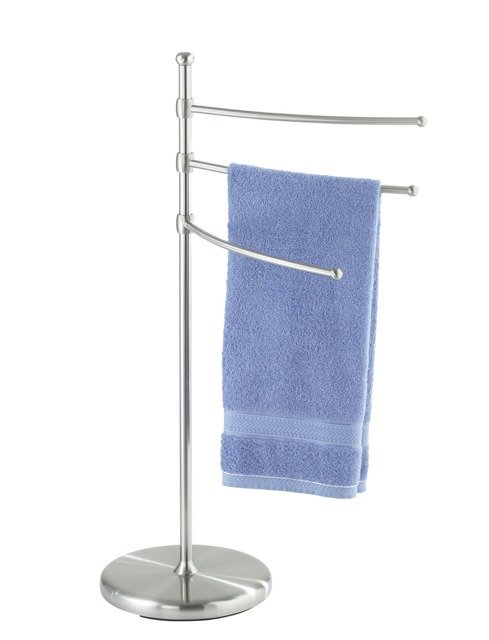 Wenko Adiamo portasciugamani da terra argento 16842100