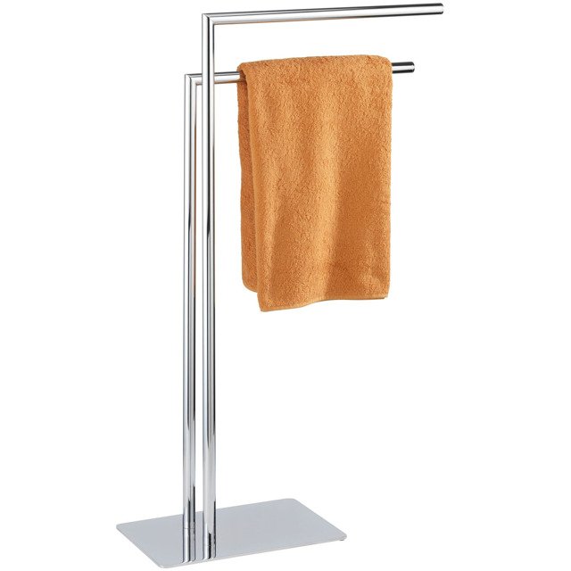 Wenko Recco portasciugamani da terra argento 18563100