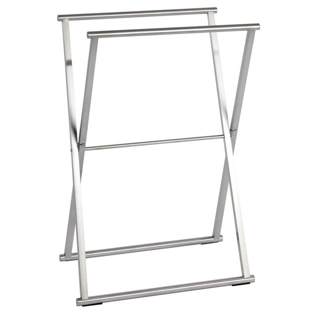 Wenko Lava portasciugamani da terra argento 22476100