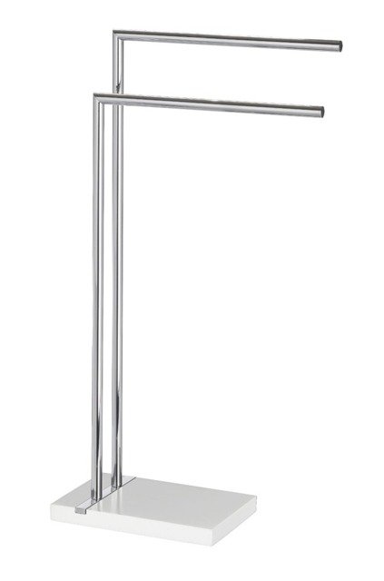 Wenko Noble portasciugamani da terra bianco-argento 20487100