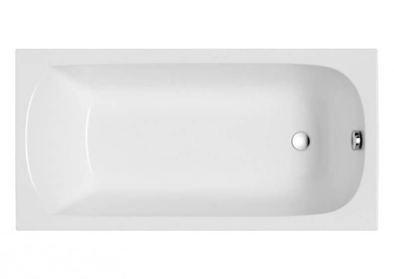 Polimat Classic Slim vasca da bagno rettangolare slim 180x80 cm bianco 00439