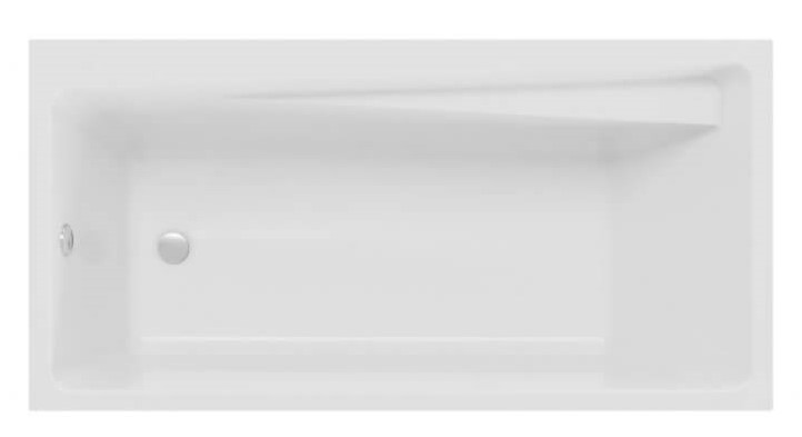 Polimat Elza vasca da bagno rettangolare 160x75 cm bianco 00024