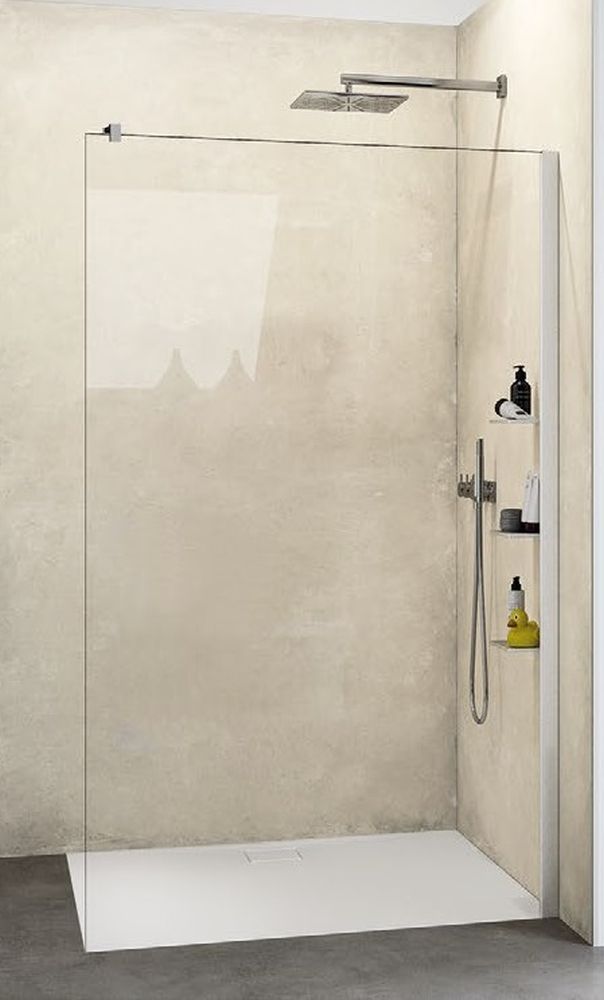 Huppe Select+ parete doccia 140 cm nero opaca/vetro trasparente SL0306.123.322