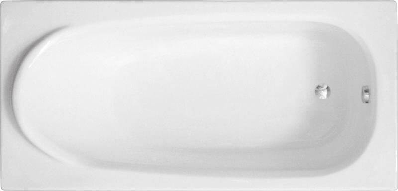 Polimat Medium vasca da bagno rettangolare 170x75 cm bianco 00064