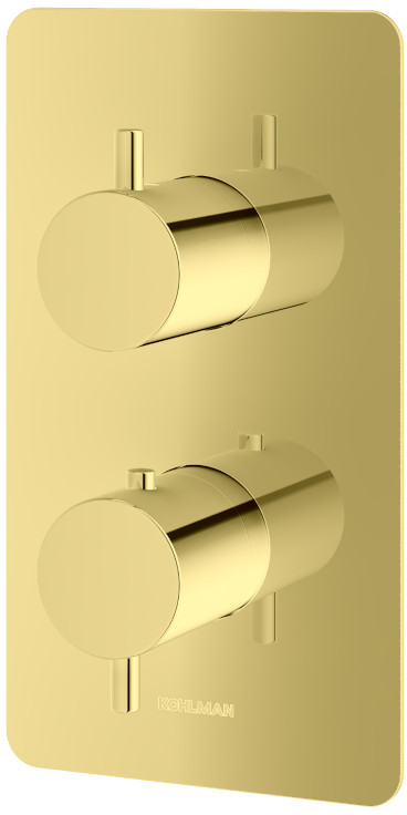 Kohlman Axel Gold rubinetto per vasca e doccia da incasso si oro QW433AGD