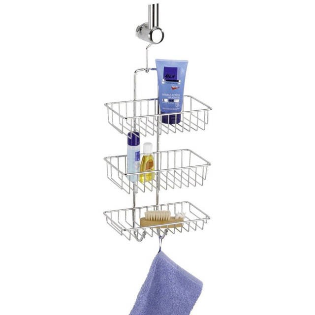 Wenko Nivala portaoggetti da bagno cromo 15888100
