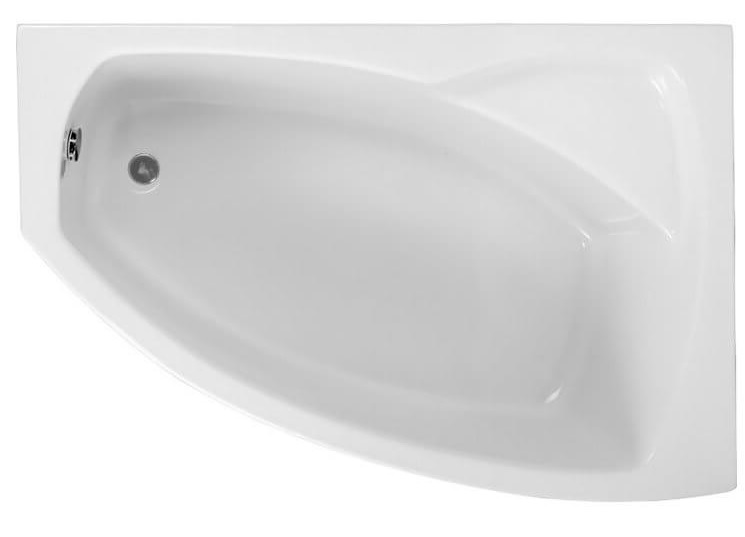 Polimat Frida vasca da bagno angolare 140x90 cm destra bianco 00758