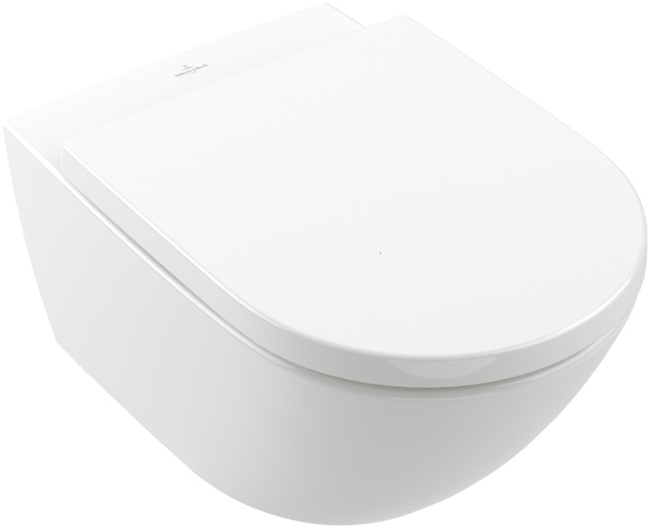 Villeroy & Boch Subway 3.0 set vaso wc con copriwater sospeso senza brida bianco lucida 4670TS01