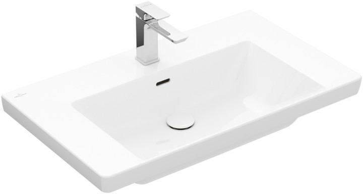 Villeroy & Boch Subway 3.0 lavabo 80x47 cm rettangolare a parete-da mobile bianco 4A708001