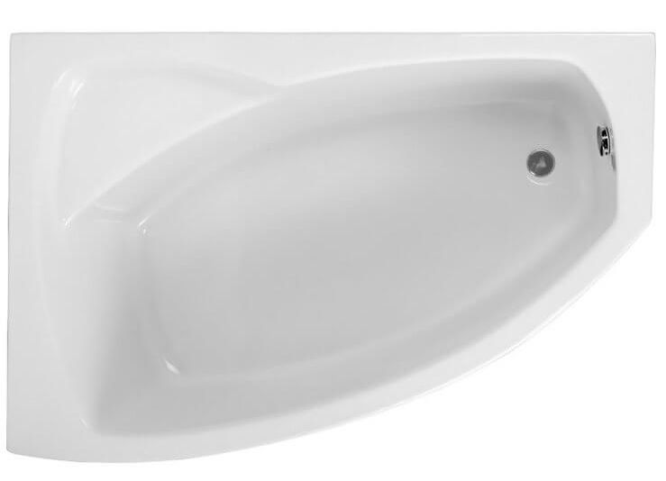 Polimat Frida vasca da bagno angolare 160x105 cm sinistra bianco 00977