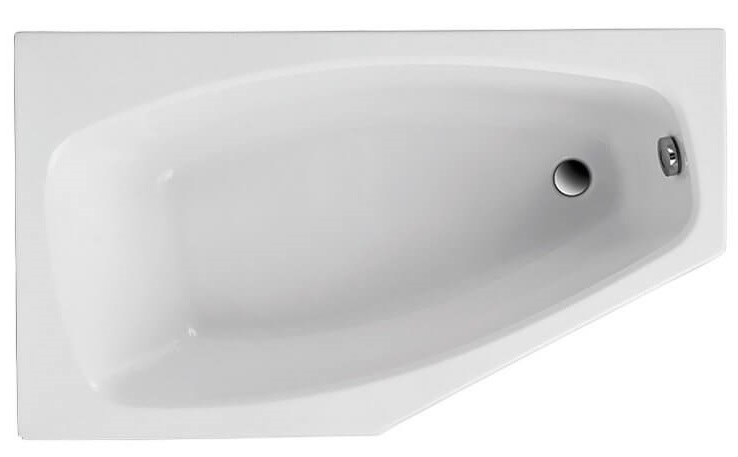 Polimat Marika vasca da bagno angolare 140x80 cm sinistra bianco 00682