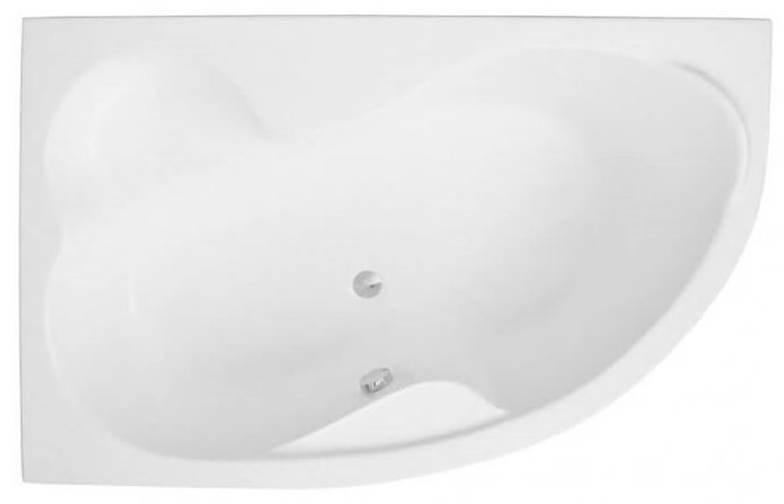 Polimat Mega vasca da bagno angolare 160x105 cm sinistra bianco 00230