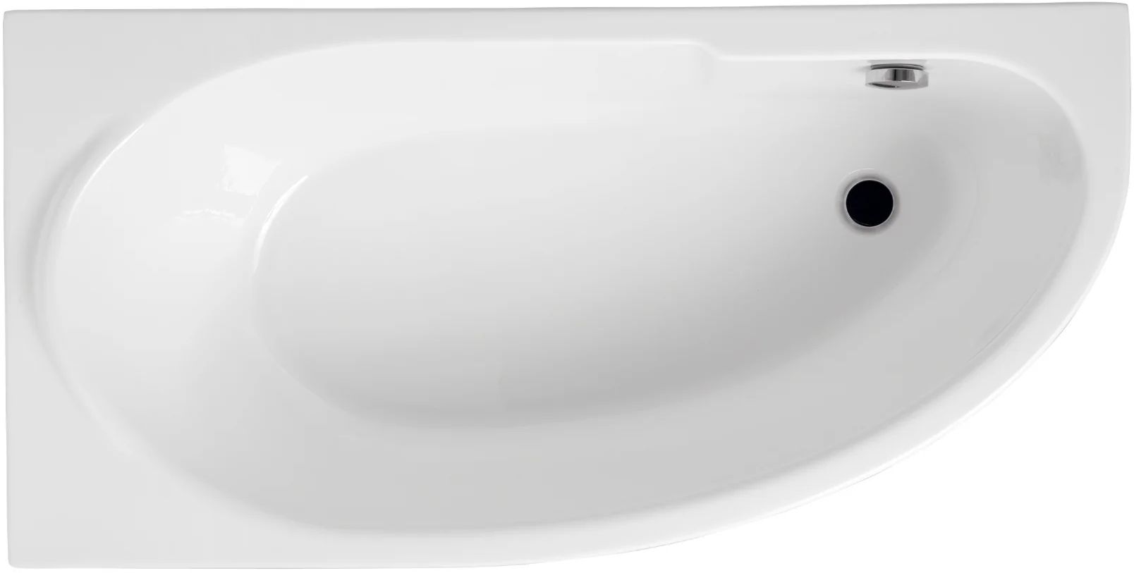 Polimat Miki vasca da bagno angolare 140x70 cm sinistra bianco 00372