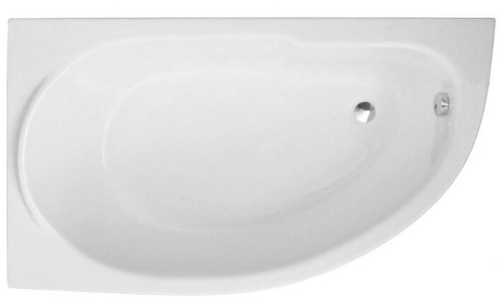 Polimat Miki vasca da bagno angolare 145x85 cm sinistra bianco 00421