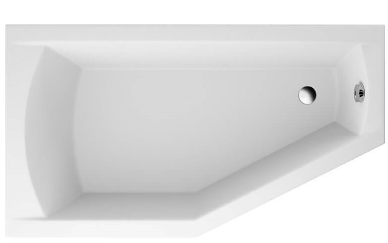 Polimat Selena vasca da bagno angolare 150x90 cm sinistra bianco 00386