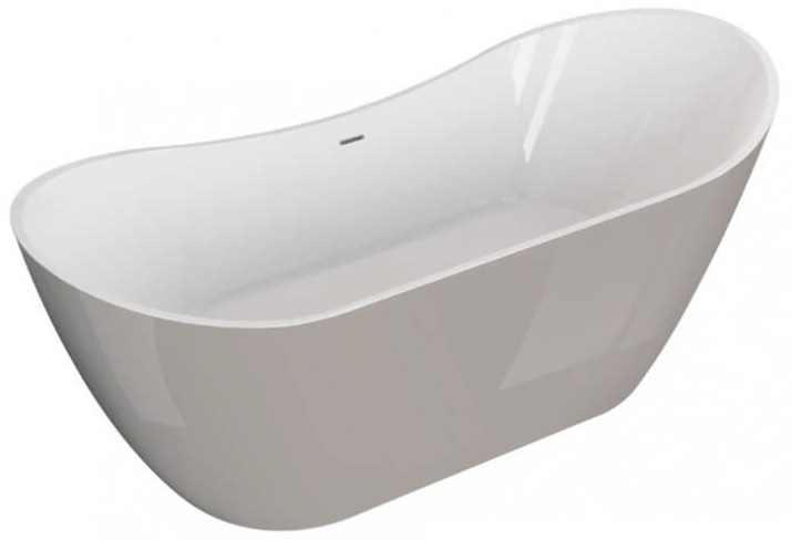 Polimat Abi vasca da bagno freestanding 180x80 cm ovale bicolore 00403