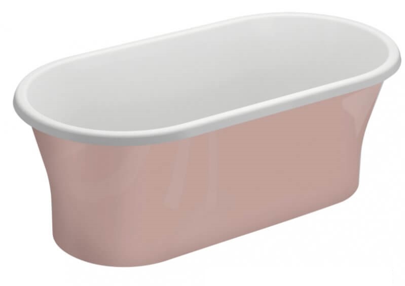 Polimat Amona New vasca da bagno freestanding 150x75 cm ovale bicolore 00415