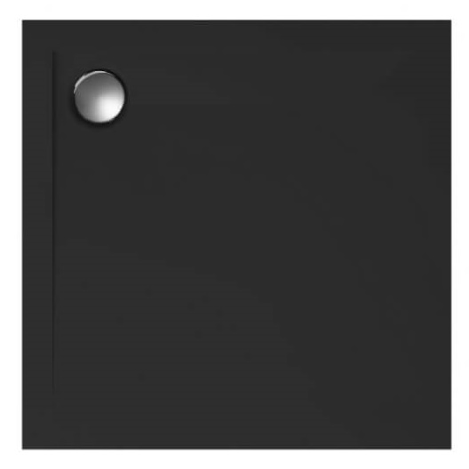 Polimat Geos piatto doccia quadrato 90x90 cm nero 00377