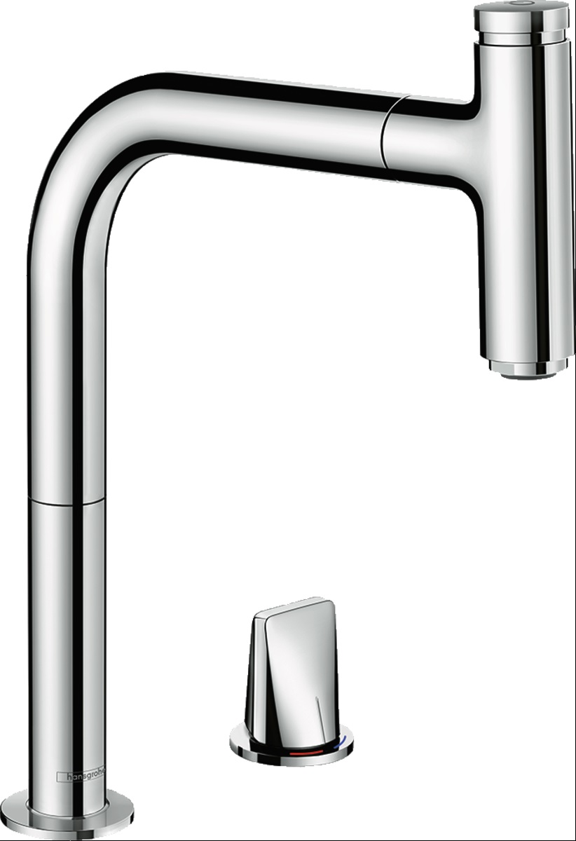 Hansgrohe Metris Select M71 rubinetto da cucina verticale cromo 73804000
