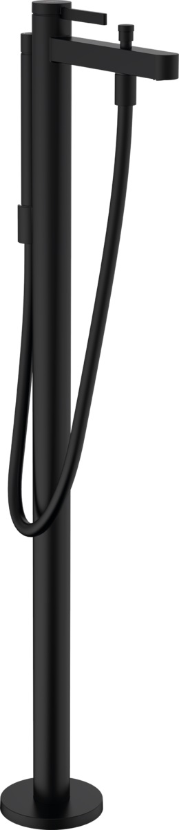 Hansgrohe Finoris rubinetto per vasca e doccia a terra nero 76445670