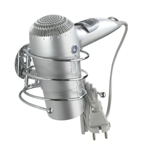 Wenko Turbo-Loc rund Stahl porta asciugacapelli || 18770100