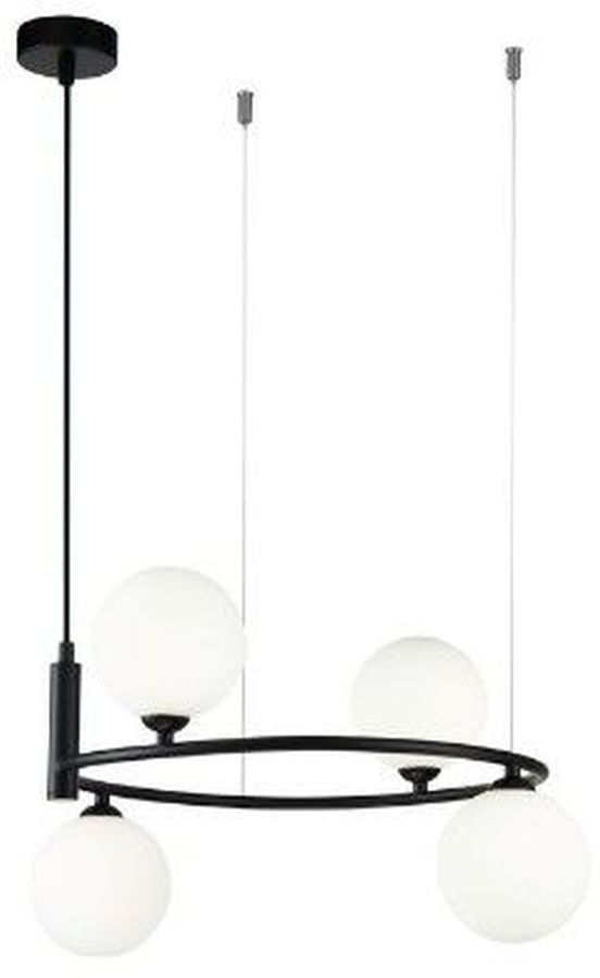 Maytoni Ring lampada sospesa 4x25 W nero MOD013PL-04B
