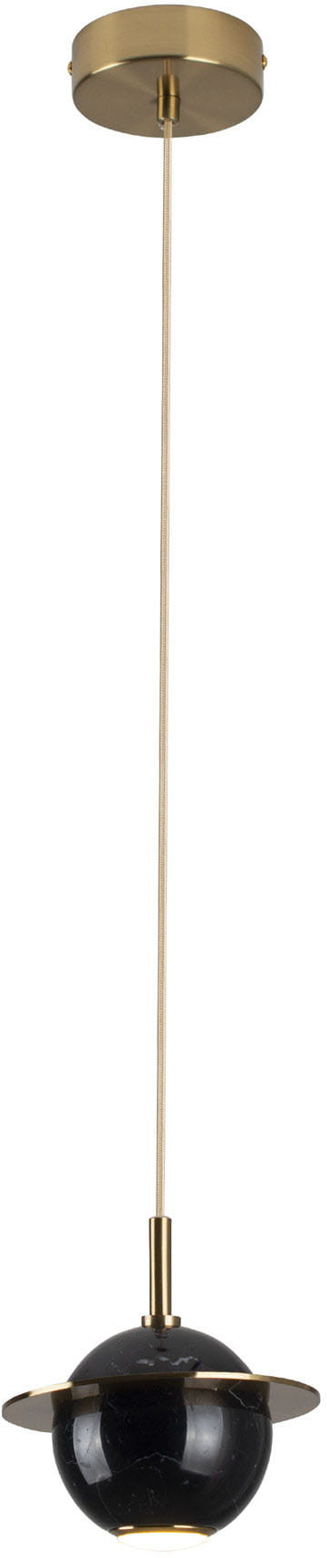 MaxLight Uranos lampada sospesa 1x5 W nero-oro P0414