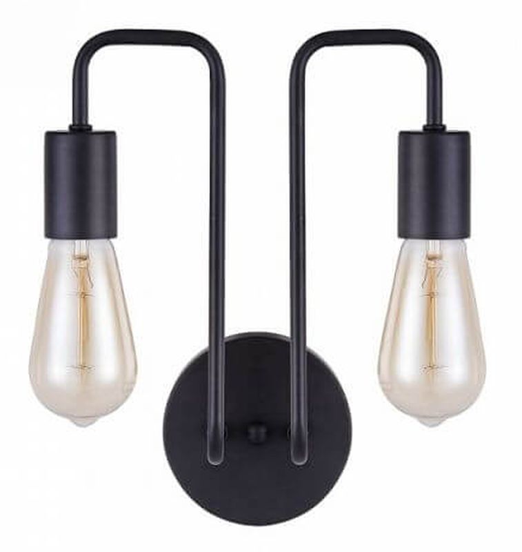 Maytoni Gilbert lampada da parete 2x60 W nero T532WL-02B