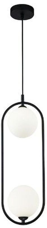 Maytoni Ring lampada sospesa 2x25 W nero MOD013PL-02B