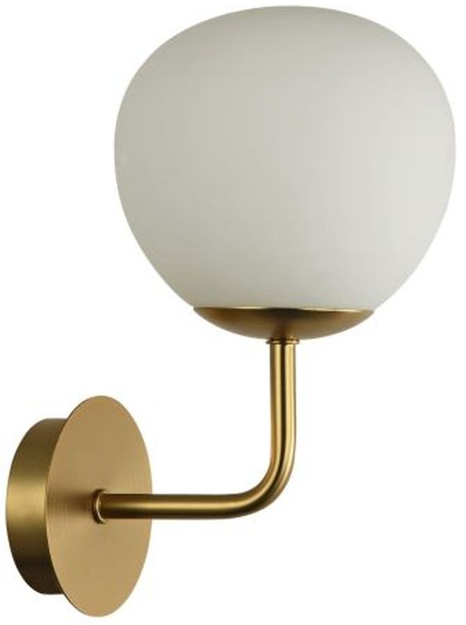 Maytoni Erich lampada da parete 1x40 W bianco-oro MOD221-WL-01-G