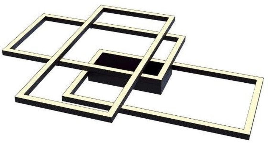 Maytoni Rida lampada da soffitto 3x80 W nero MOD015CL-L80B