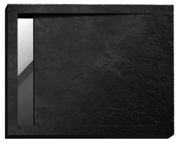 Polimat West New piatto doccia rettangolare 110x90 cm nero 00354