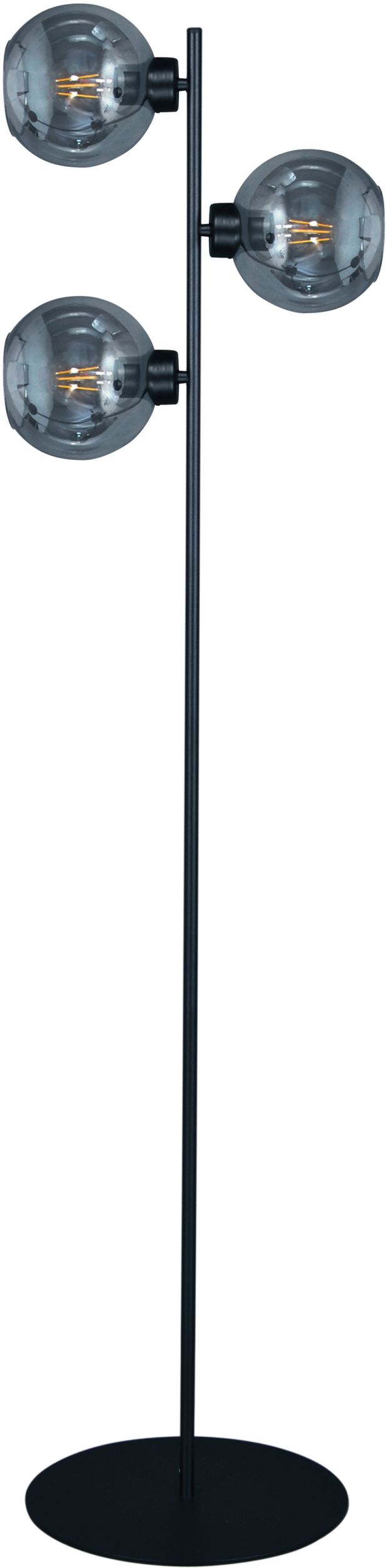 Kaja Aldar lampada da terra 3x60 W nero-grafite K-4854