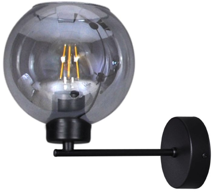 Kaja Aldar lampada da parete 1x60 W nero-grafite K-4853