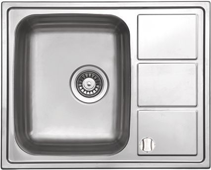 Berg Rill lavello in acciaio 61.5x50 cm acciaio LTL615.500GT8