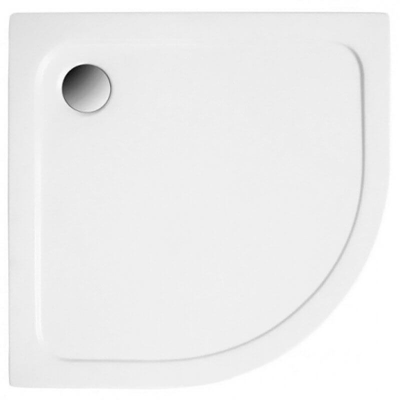 Polimat Standard piatto doccia semicircolare 80x80 cm bianco 00786