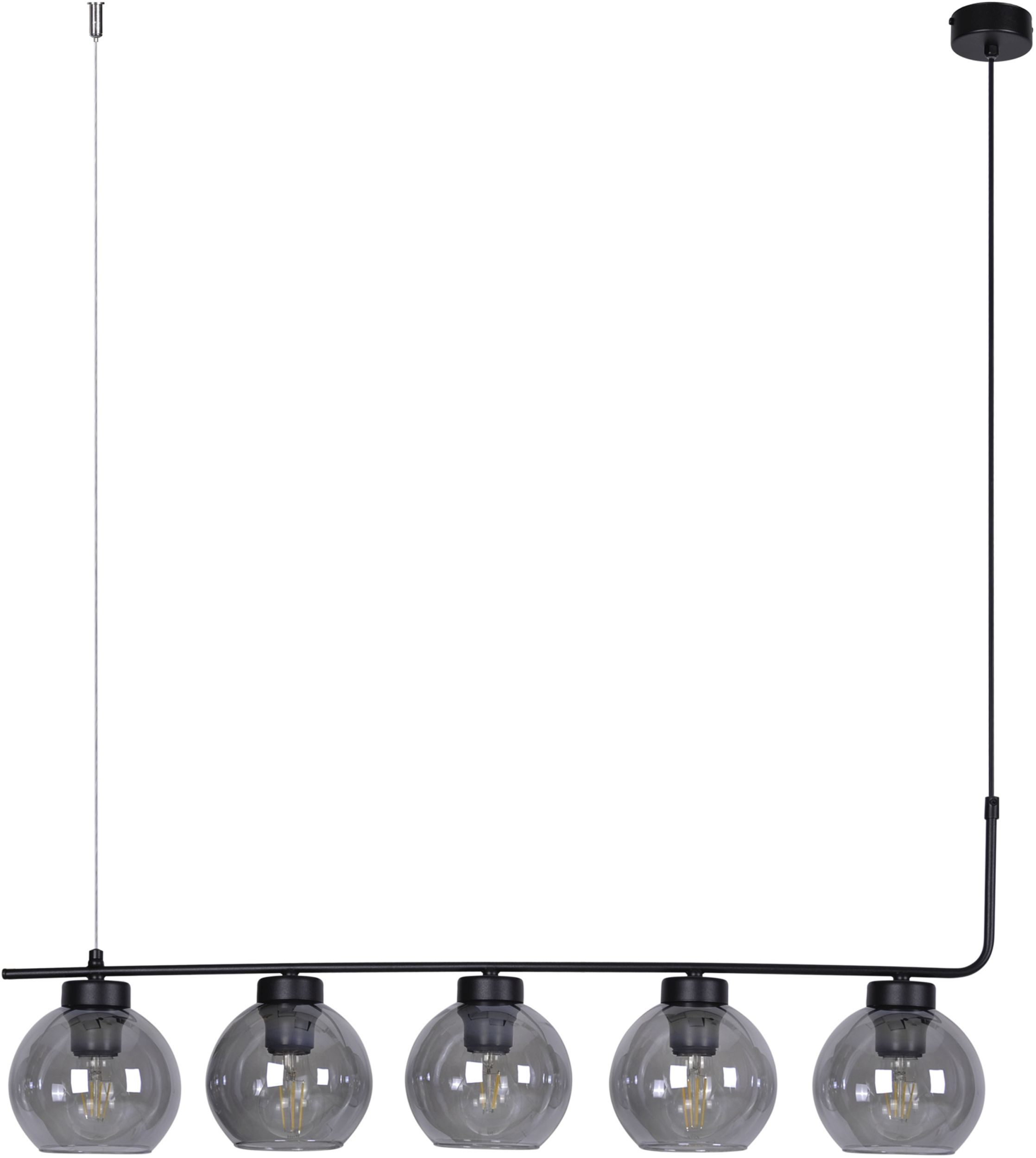 Kaja Torvi lampada sospesa 5x60 W nero-grafite K-4882