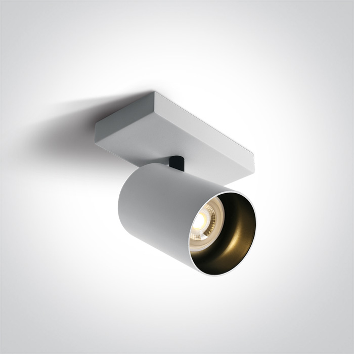 One Light Elatos lampada da soffitto 1x10 W bianco 65105N/W