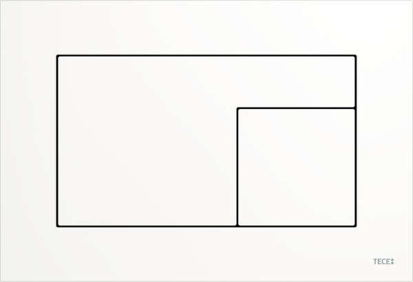 Tece Velvet placca di comando per WC bianco 9240735