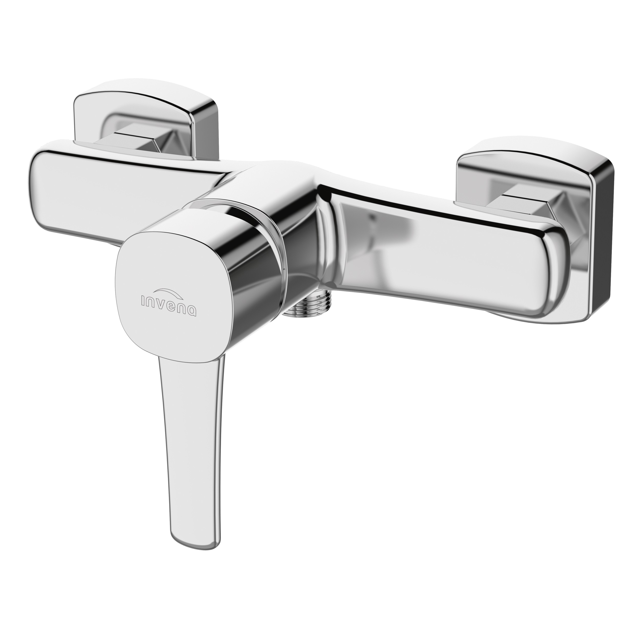 Invena Glamour rubinetto per doccia a parete cromo BN-02-001