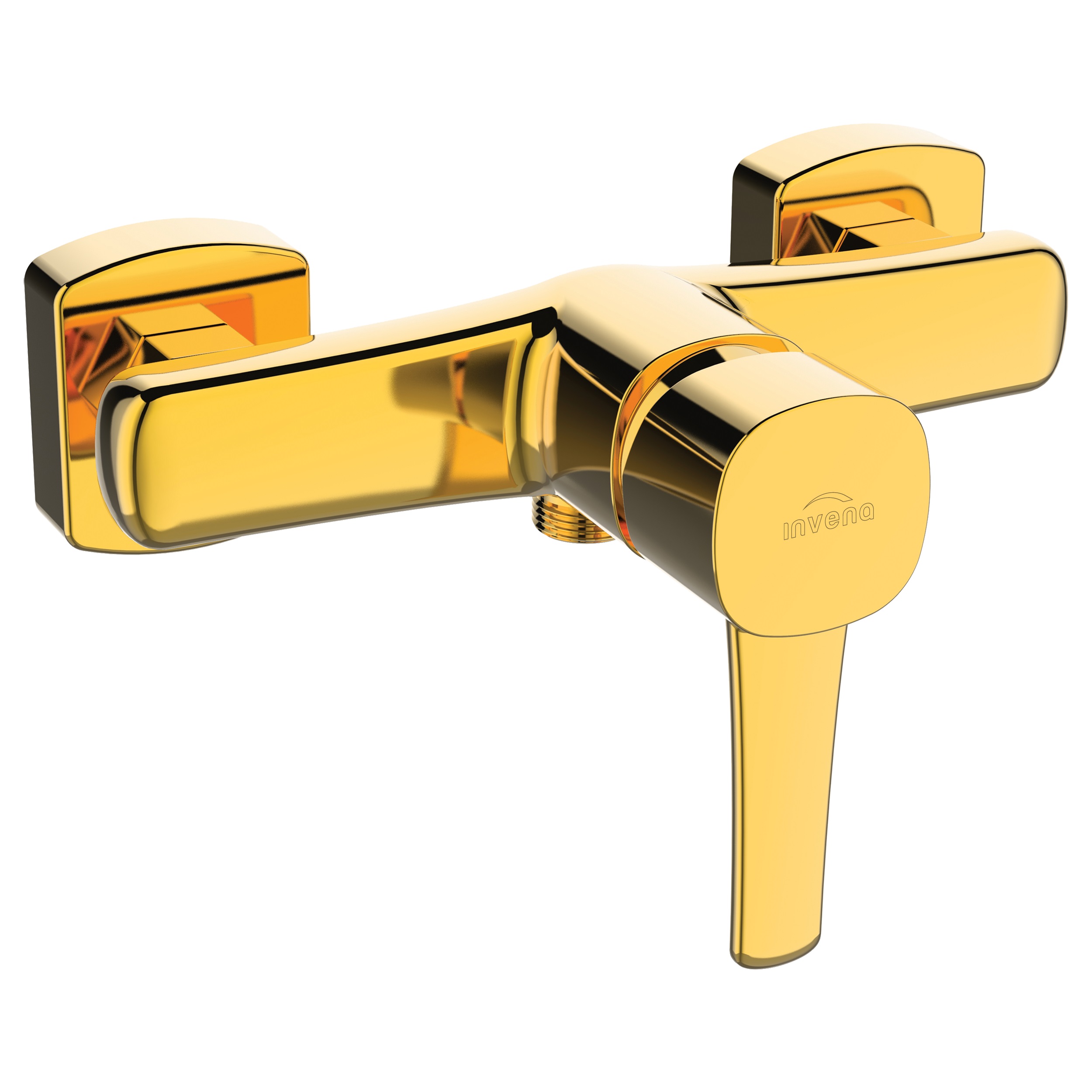 Invena Glamour rubinetto per doccia a parete oro BN-02-009