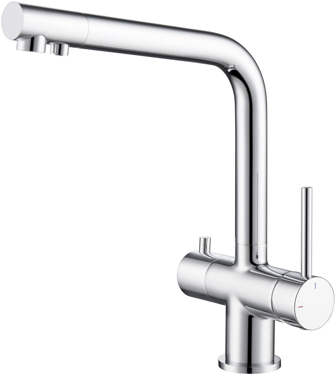 Blue Water Crystal rubinetto da cucina verticale cromo 5901730616408