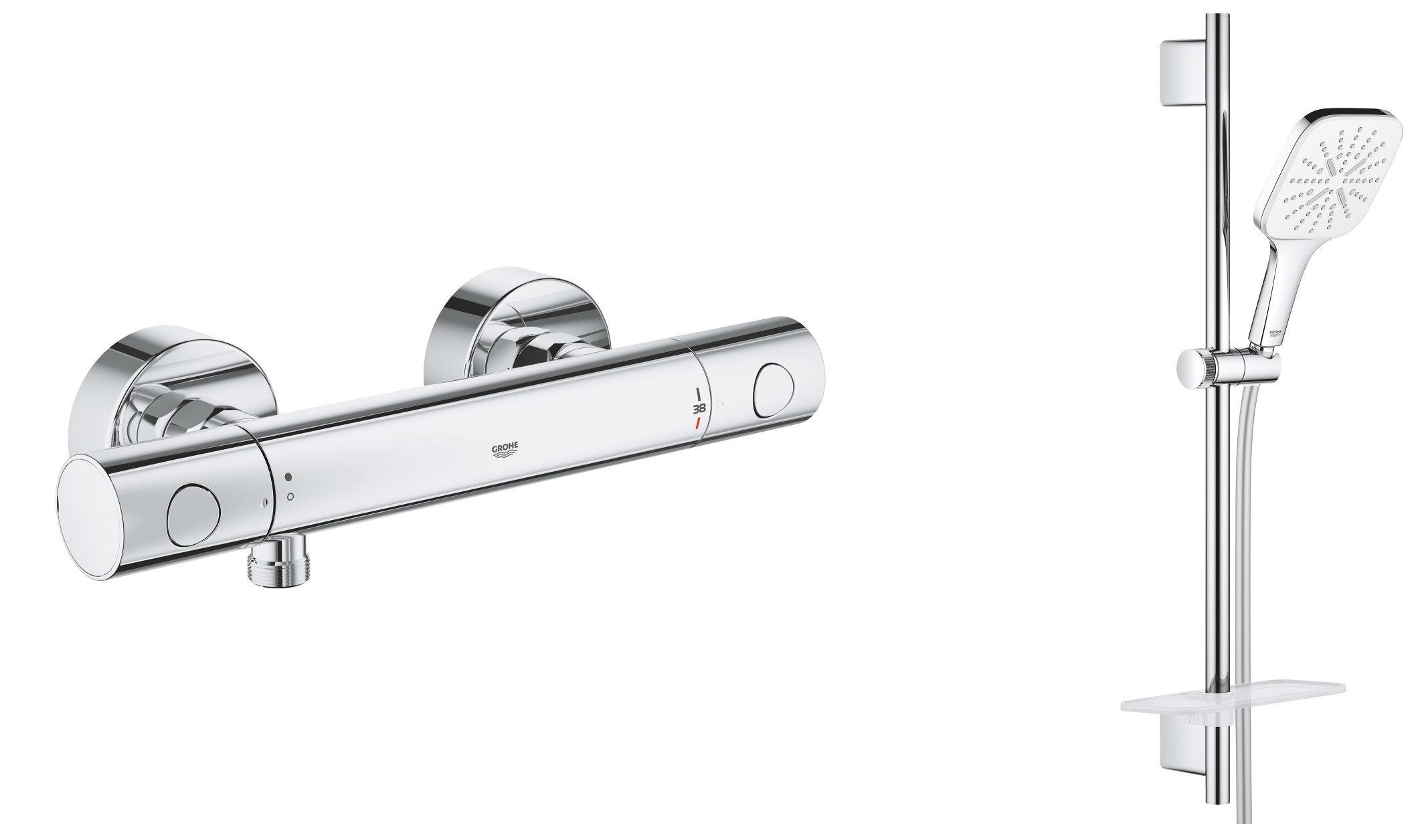 Set rubinetto per doccia Grohe Grohtherm 800 Cosmopolitan 34765000, set doccia Grohe Vitalio SmartActive 26596000