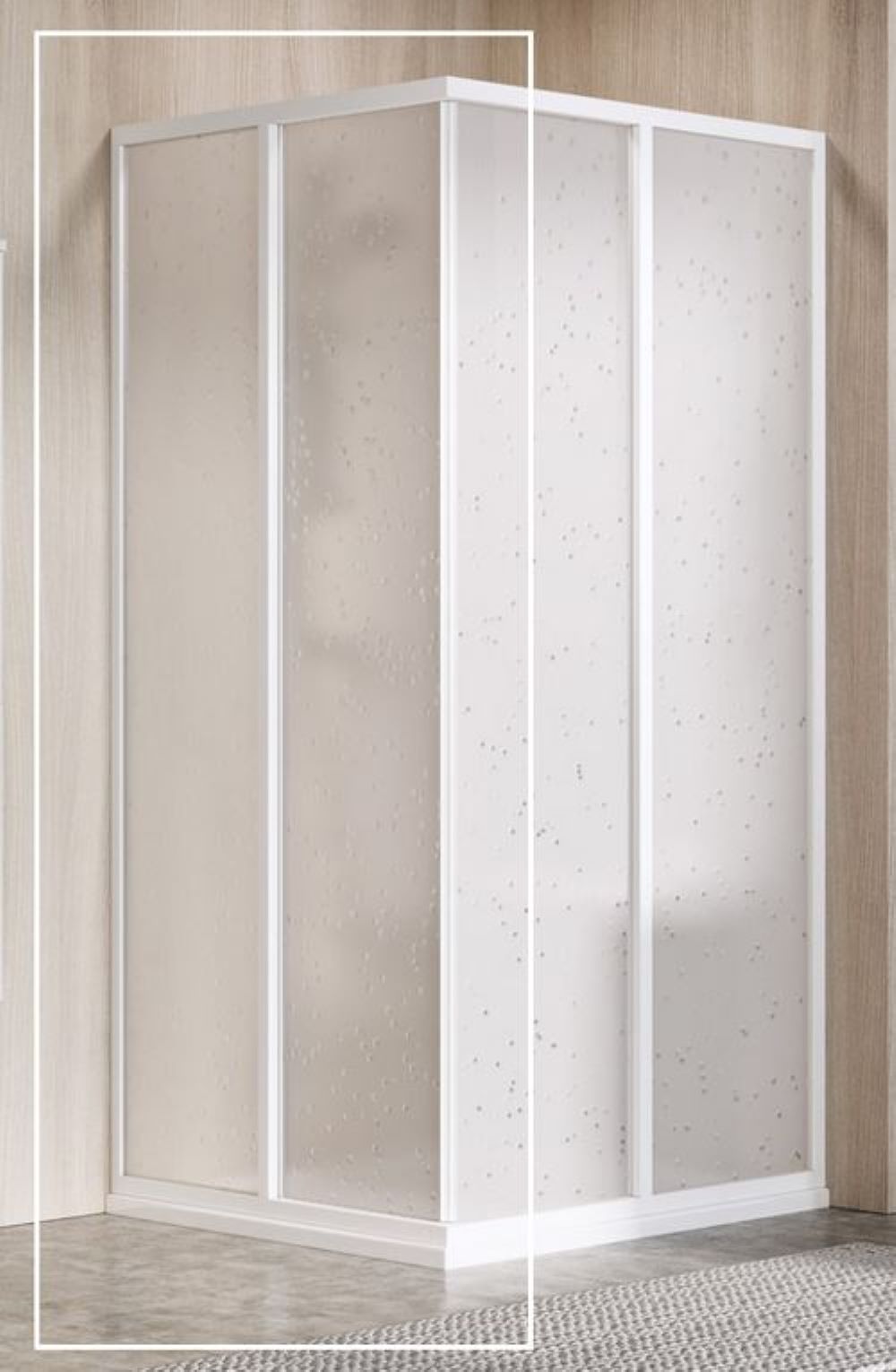 Ravak Supernova porta doccia 80 cm scorrevole bianco lucida/polistirene 14V401O211