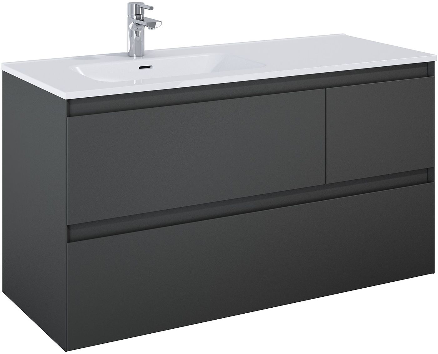 Elita Split armadietto 120x45.8x63.5 cm sottolavabo sospeso antracite RE012006156010