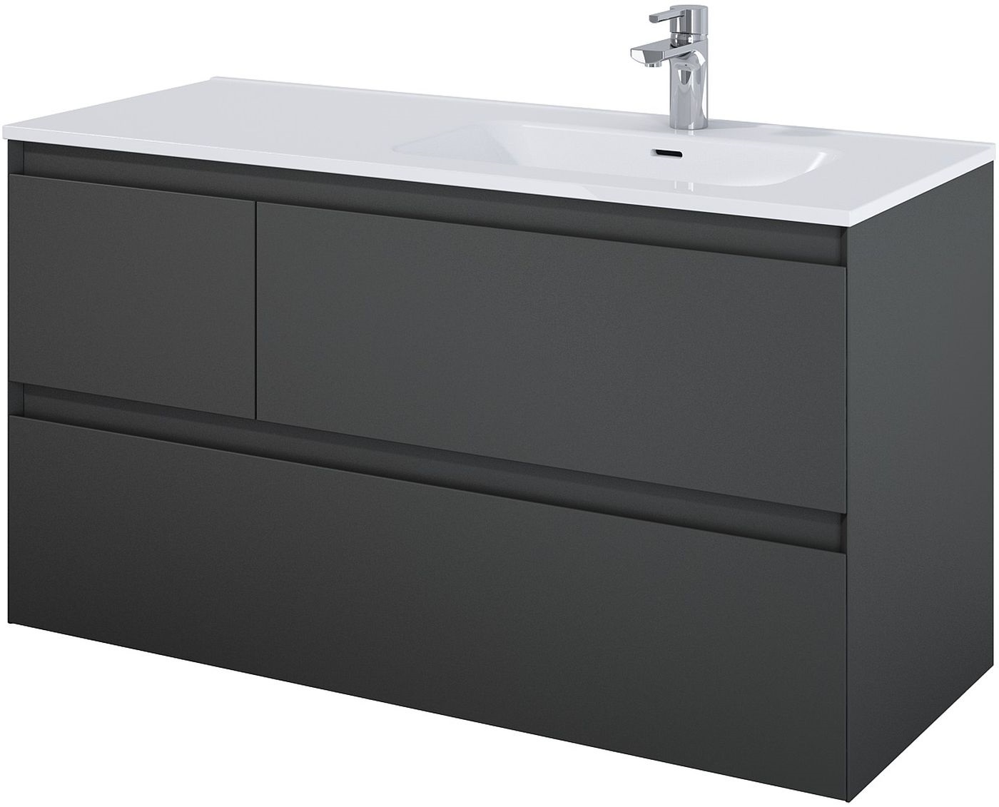 Elita Split armadietto 120x45.8x63.5 cm sottolavabo sospeso antracite RE012005156010