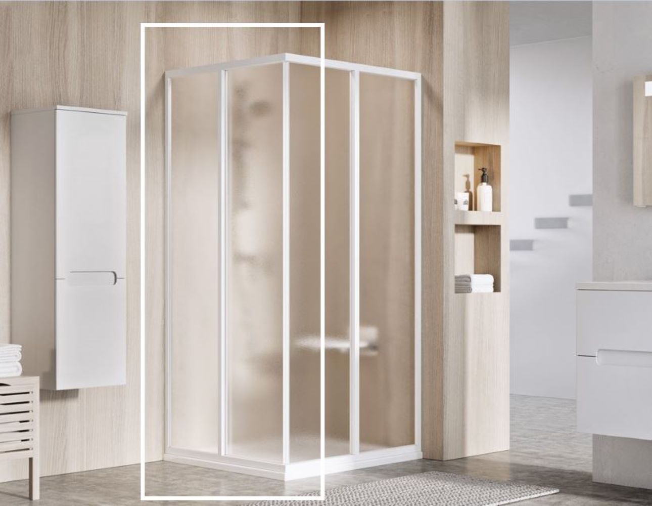 Ravak Supernova porta doccia 100 cm scorrevole bianco lucida/ 14VA01O2ZG